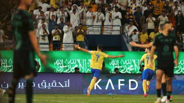 دوري روشن السعودي: رونالدو يشارك في فوز النصر على الاهلي والوحدة يتألق