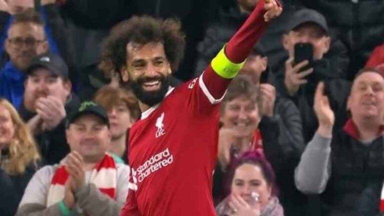 انجاز جديد ل محمد صلاح بعد هدفه في مباراة ليفربول وتولوز