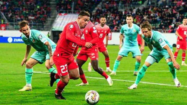 تصفيات اليورو: سويسرا تنجو من الخسارة امام بيلاروسيا في مباراة مجنونة وفوز لجورجيا والتشيك