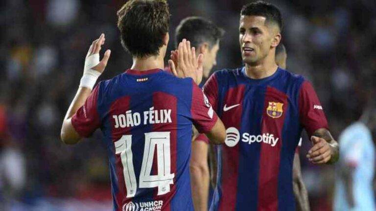 ادارة برشلونة سعيدة بما يقدما كانسيلو وفيليكس