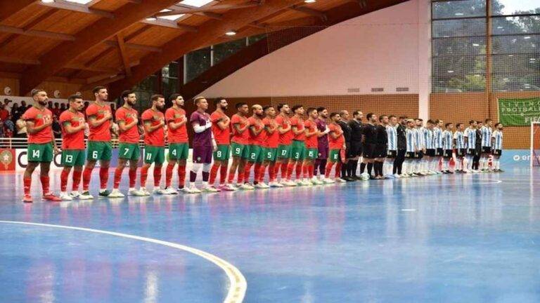 لائحة المنتخب الوطني لكرة القدم داخل القاعة المستدعاة للمباريات الثلاث الودية