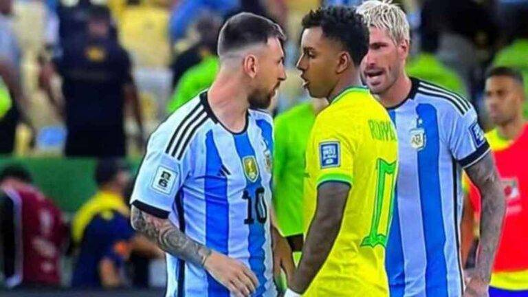 ميسي في شجار مع رودريغو: نحن ابطال العالم!