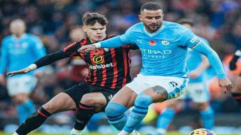 الدوري الانكليزي: سداسية للسيتي على بورنموث، فوز البالاس وتعادل لبرايتون
