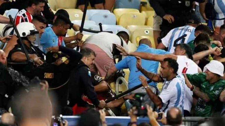 شغب وانسحاب وانطلاقة متأخرة ..هذا ما حدث خلال مباراة البرازيل والأرجنتين