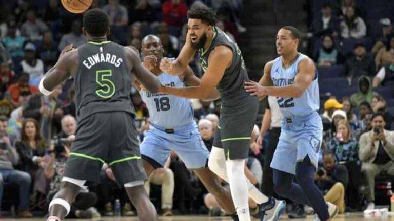 NBA: إدواردز يسجل 24 نقطة ليقود تيمبروولفز للفوز على غريزليس