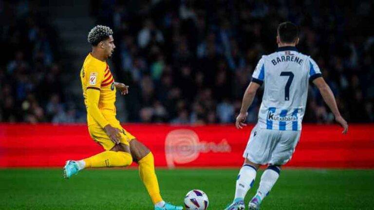 الدوري الاسباني: اراوخو يفتك فوزا قاتلا لبرشلونة على سوسييداد بهدف