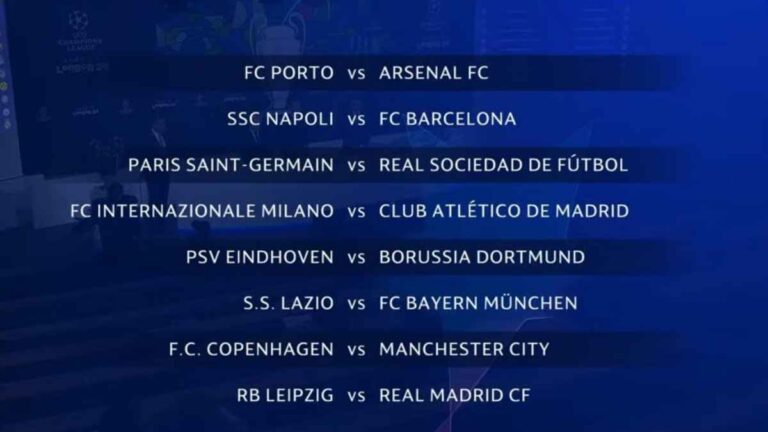 قرعة دور 16 لدوري أبطال أوروبا