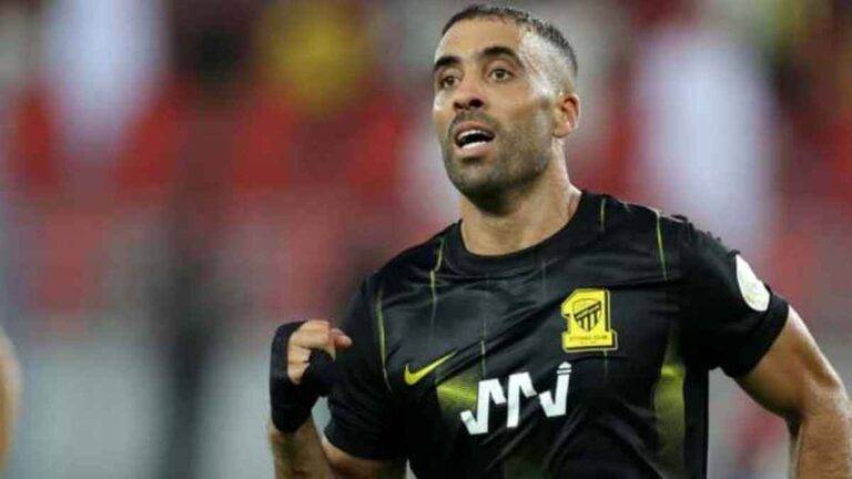 موقف عبد الرزاق حمدالله لاعب الاتحاد من مباراة الأهلي