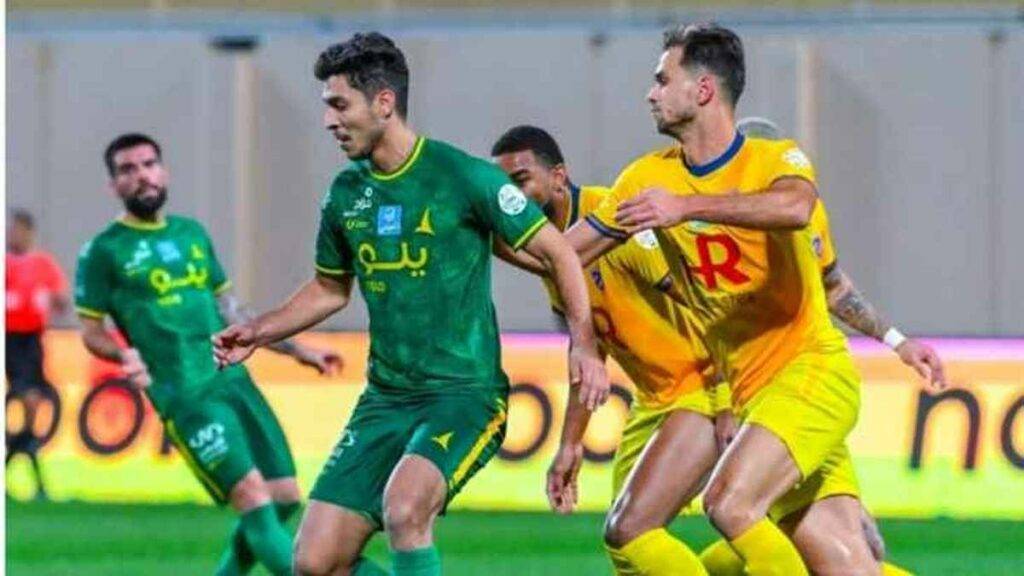 التعادل بين الحزم والخليج في الدوري السعودي