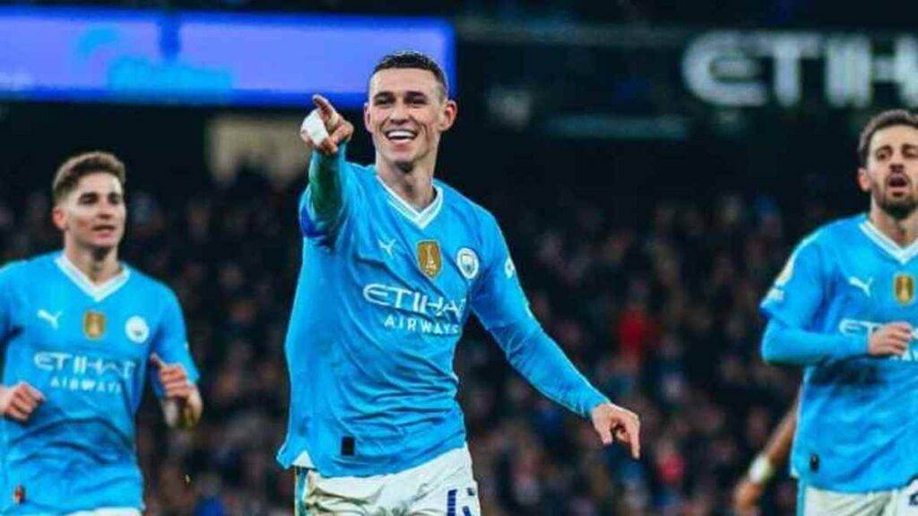 فودين يُقود مانشستر سيتي للفوز على استون فيلا 4-1 في البريمييرليغ