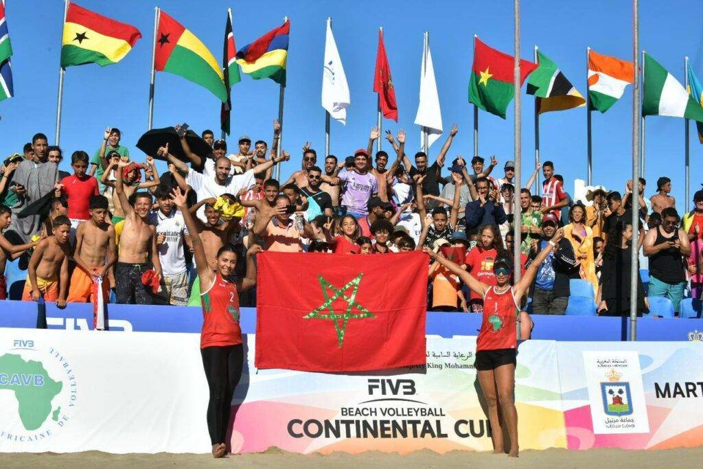 الثنائي المغربي يسيطر على الكرة الطائرة الشاطئية في إفريقيا ويتأهل للأولمبياد