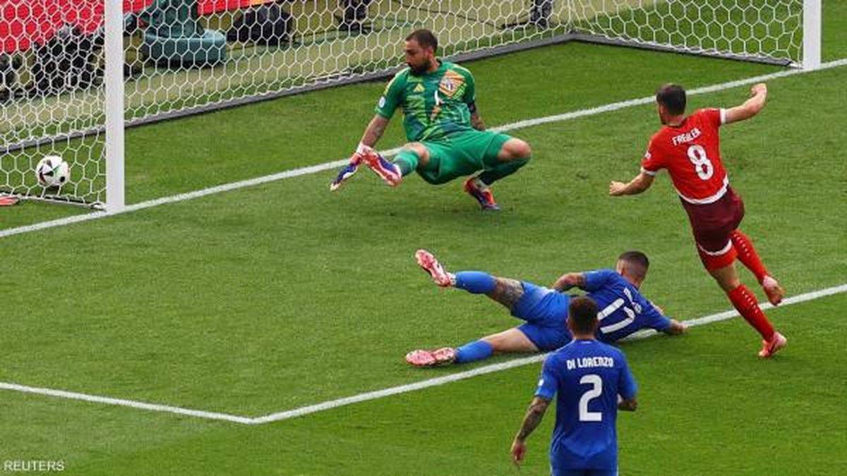 إيطاليا تخرج من يورو 2024 بعد خسارة أمام سويسرا
