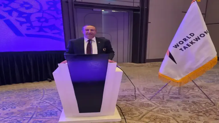 رئيس الجامعة الملكية المغربية ونائب رئيس الاتحاد الدولي للتايكوندو السيد إدريس الهلالي