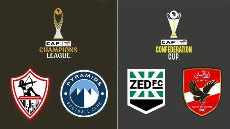 الاتحاد المصري لكرة القدم يعلن رسميًا الأندية المشاركة في دوري أبطال أفريقيا وكأس الكونفدرالية