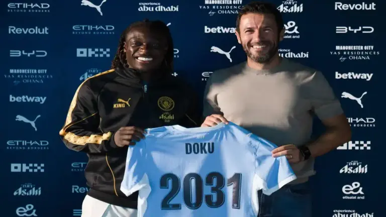مانشستر سيتي يعلن تجديد عقد جيريمي دوكو حتى صيف 2031