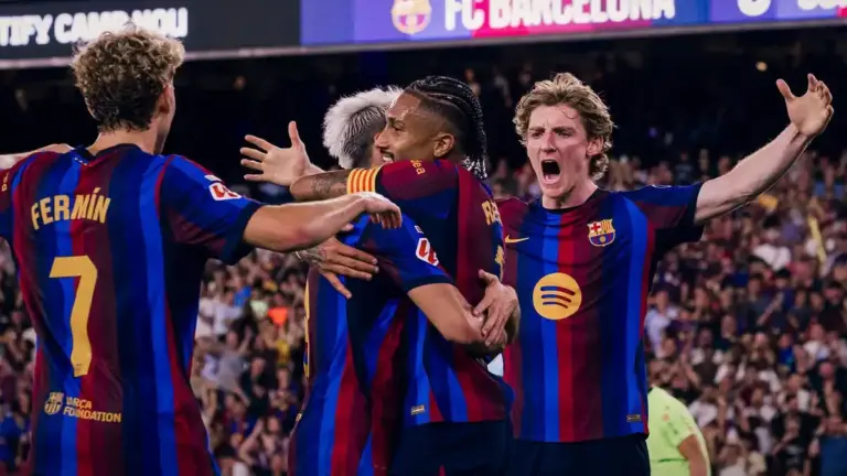 برشلونة يتغلب على أتلتيك بلباو بثنائية نظيفة في الدوري الإسباني
